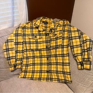Women’s Yellow Plaid Flannel